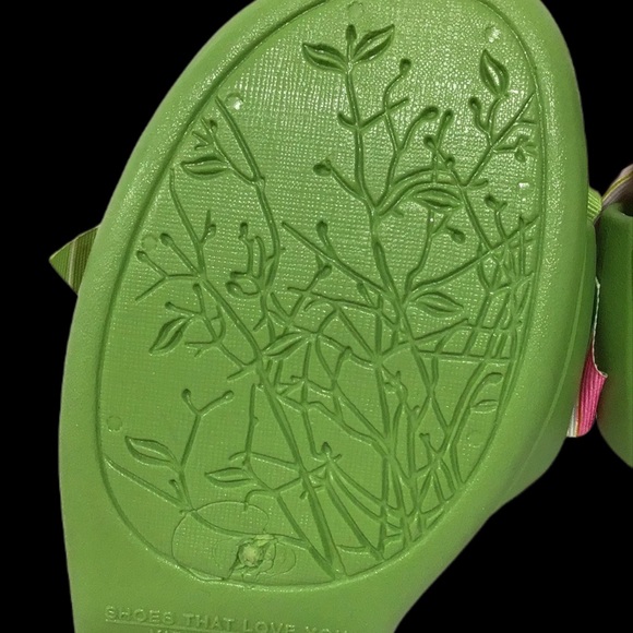 NEW OKAb (OKA-BEE) Okabashi Madison Slides, KeeWee Green with Bow, Size: Medium - Picture 9 of 11